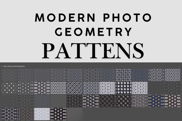 37 Modern Photo Patterns Photoshop .PAT