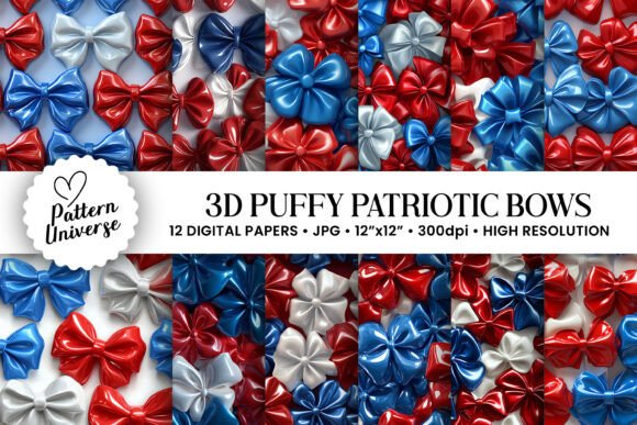 3D Puffy Patriotic Bows Patterns: A Creative Solution for All Your Crafting Needs