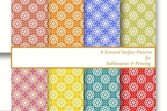 8 Ornate Geometric Damask Patterns