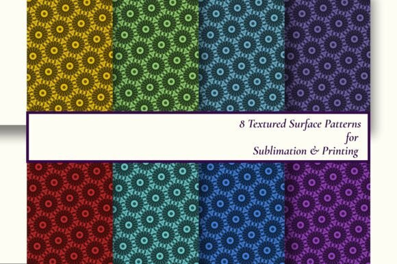 8 Seamless Jewel Tone Floral Patterns for Creative Excellence
