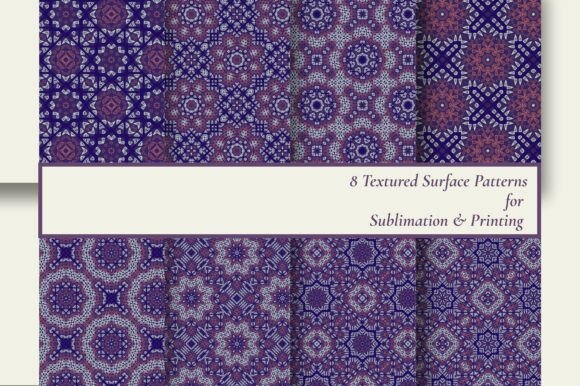 8 Seamless Ornate Jewel Tile Patterns