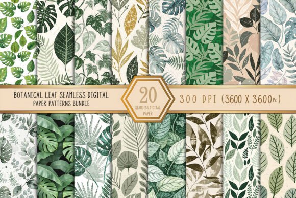 Botanical Leaf Seamless Patterns Bundle: A Strategic Tool for Creative and Business Success
