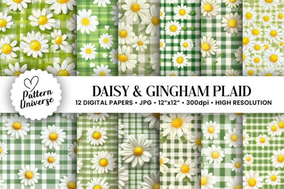 Exploring the Charm of Daisy and Gingham Plaid Patterns in Modern Crafting