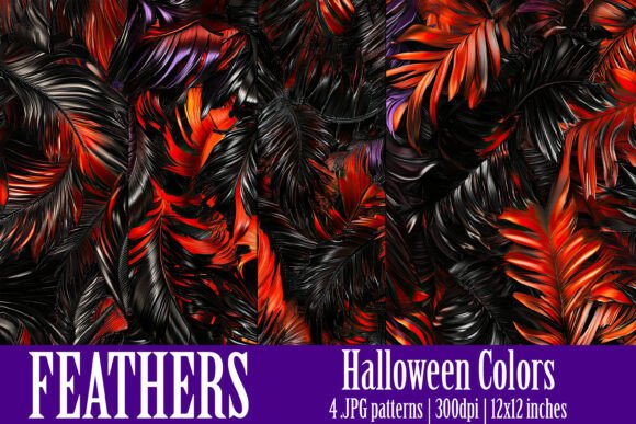 Halloween Colors Feather Patterns, S7: A Unique Blend of Design and Functionality