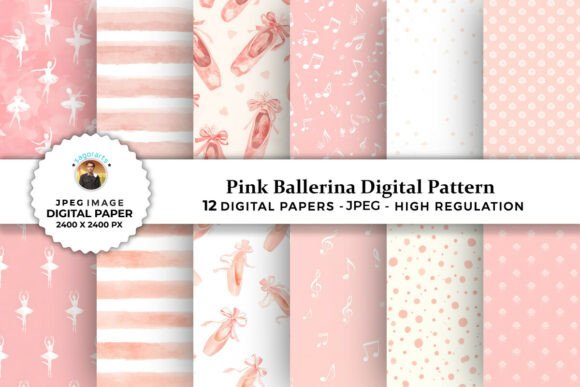 Pink Ballerina Digital Patterns: A Versatile Resource for Creative Projects