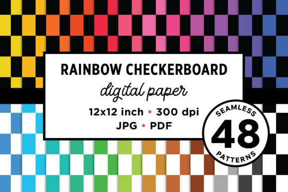 Unlocking Creativity with Rainbow Checkerboard Seamless Patterns